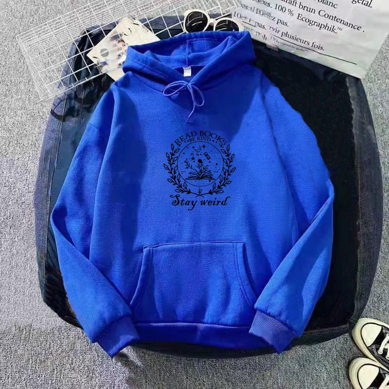 Plus Size Women's Black Hooded Hoodie for Autumn Ladies Letter Print Oversize Long Sleeve Sweatshirt