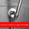 Stainless Steel Shower Head Holder Wall Mounted Heavy Duty Adjustable Angle Easy Install Bathroom Accessory with Screws Home And