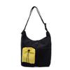 Borsa a Spalla Grande Capacità con Cuciture Colorate Borsa a Tracolla Leggera da Donna con Tasche Multiple