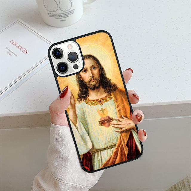 God Jesus Phone Case For iPhone 17 Air 14 15 16 13 12 Cover For Apple iPhone 17 Air 14 15 16 Pro Max 6S Plus Coque