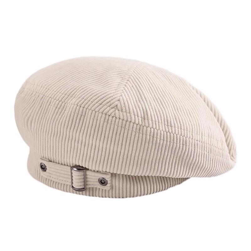 Spring & Autumn Large Head British Casual Style Beret - Women's Versatile Fashion Trend, Slimming Look