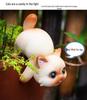 Whimsical Cat Fish Tank Hanging Flower Pot Ornament for Garden Decor