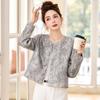 2025 Spring Women's Jacquard Lace Flower Jacket - New Chinese Style