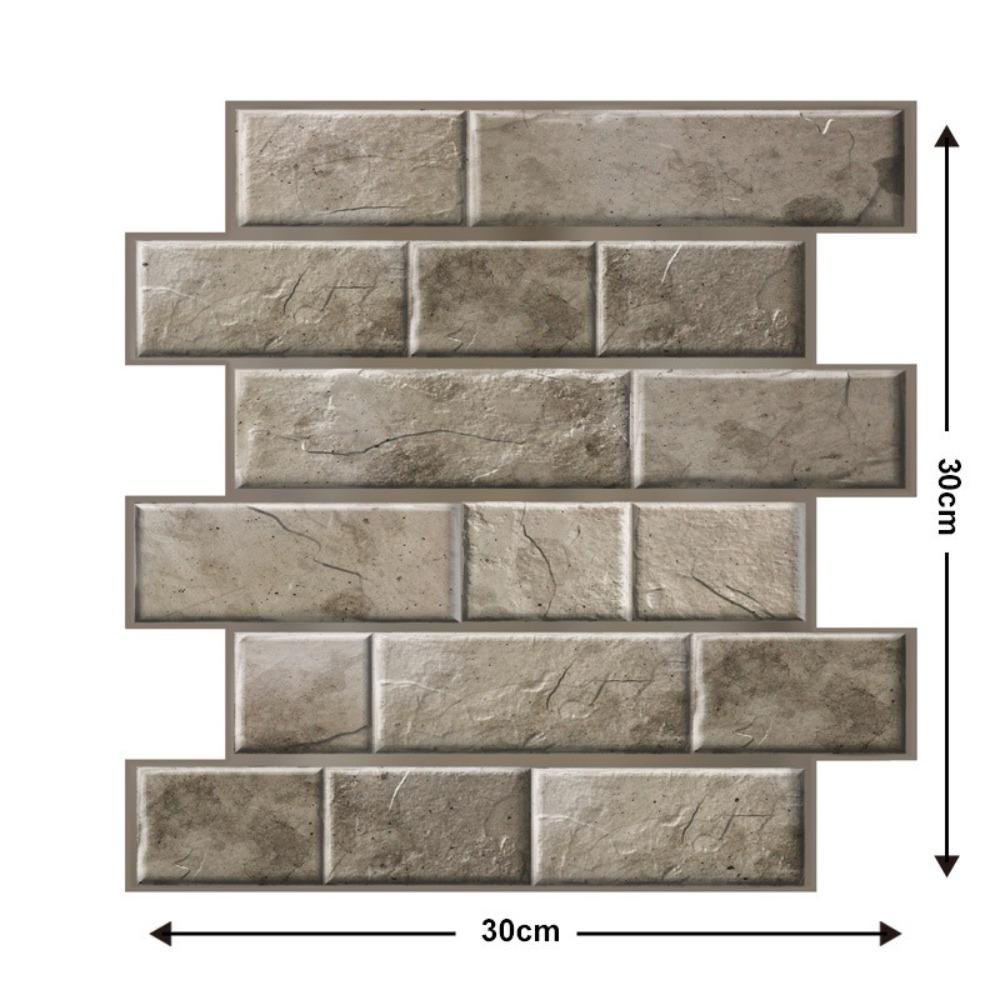 10 Pcs Waterproof Wall Panels Brick Shape Home Decorative 2025 Stickers