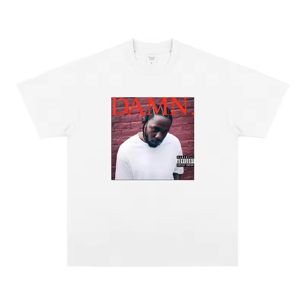 Kendrick Lamar Singer Band Tee Shirt Homme New in Top Tees Unisex Clothing short sleeve Round Neck Printing Pullover TShirt 33623