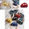 Trendy Corduroy Kids Shoulder Bag Cute Cartoon Car Mini Coin Purse For Girls