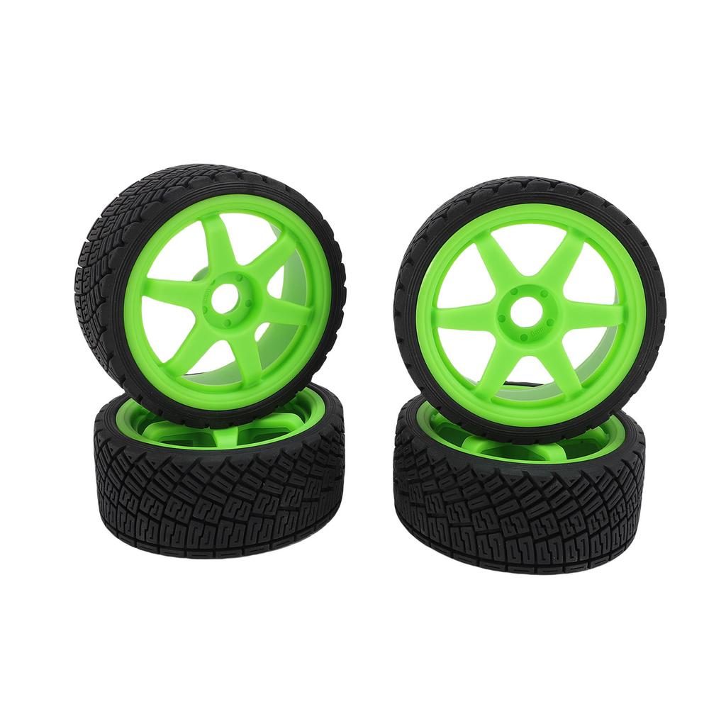 4pcs 1Celsius7 1Celsius8 RC   Car Tires Wheel Rims Sturdy Plastic Fashionable 17mm RC   Racing Tyres Replacement for
