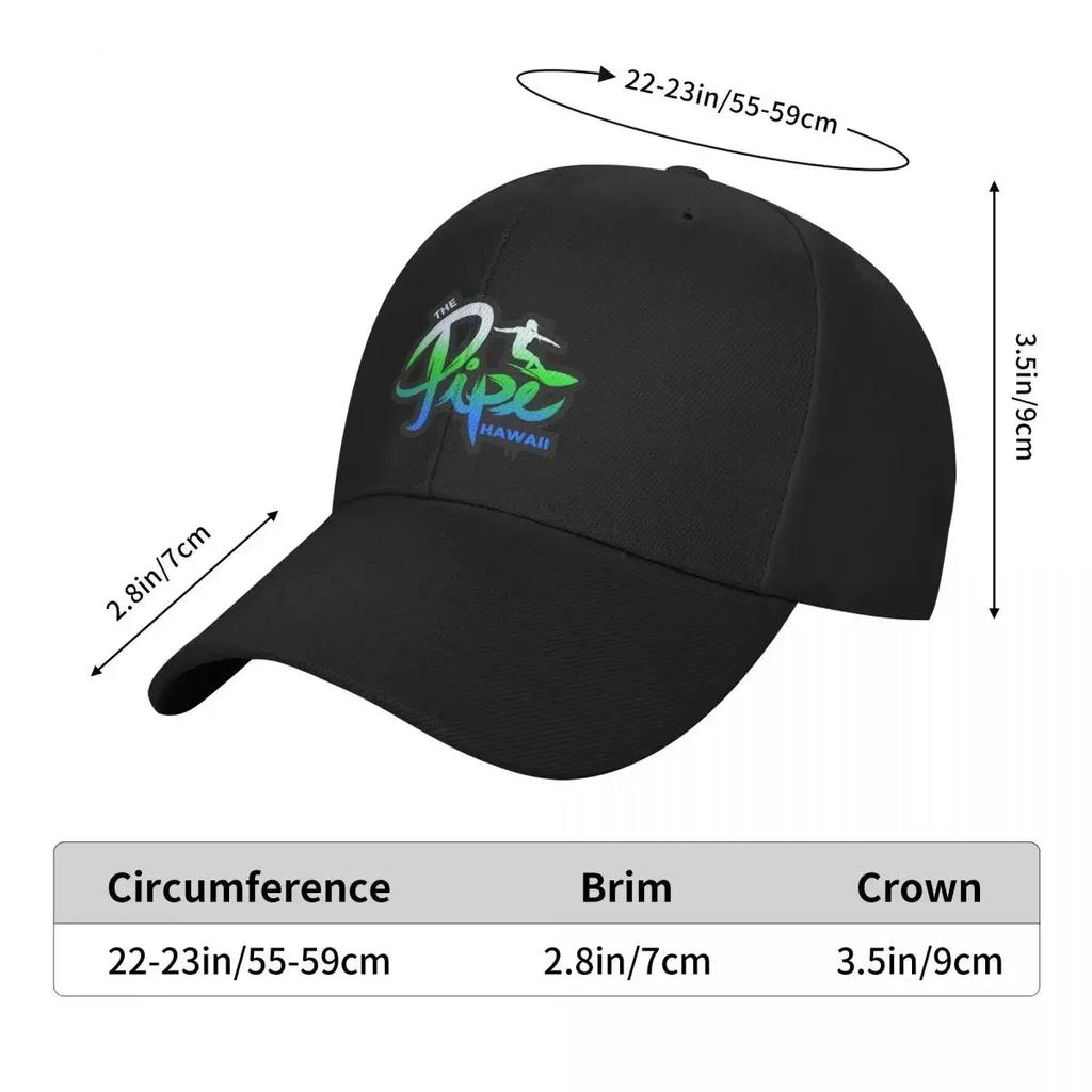 The Pipe Surf Break, Hawaii Baseball Cap Designer Cap Female Men's