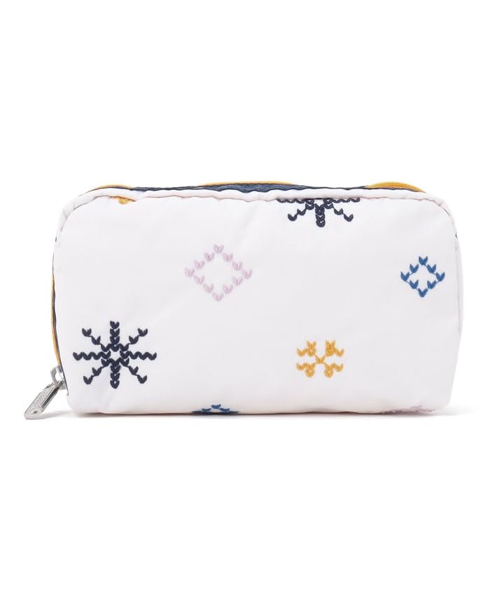 

Мешочек ПРЯМОУГОЛЬНЫЙ Fair Isle Ivory Embroidery [LeSportsac] [Официальный] COSMETIC/6511