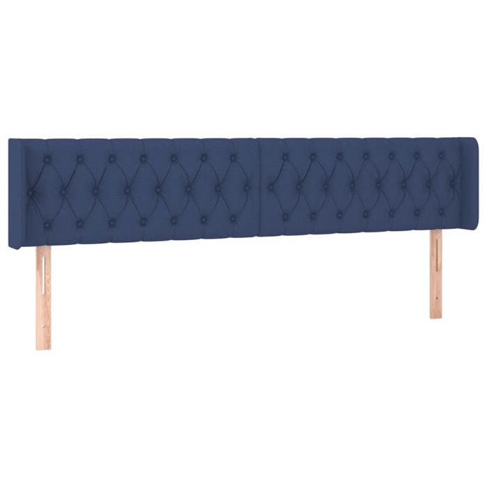 VidaXL Tête de Lit à LED Meuble de Chambre à Coucher Accessoire de Lit Double Tête de Cadre de Lit Intérieur Bleu 3123592