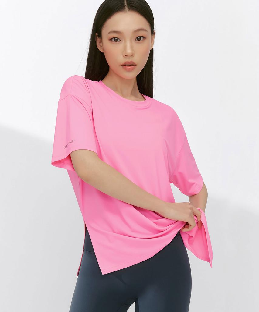XEXYMIX Ice Feather Light 2.0 Asymmetrical Loose Fit Short Sleeve Xfk1Ts1003 (C Type)