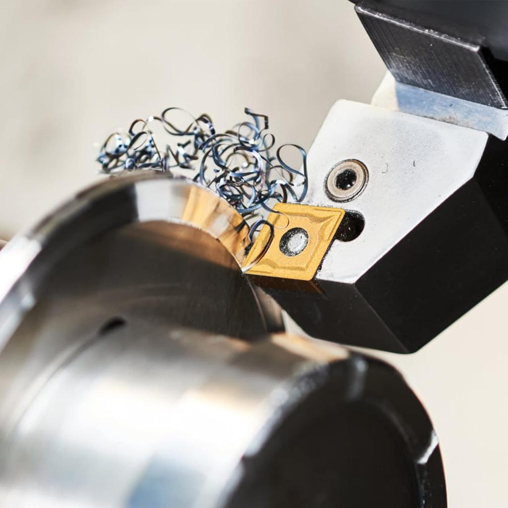 CCMT060204 CCMT21.51 Carbide Turning Inserts, CCMT Insert DCMT Insert Mutilayer Coated CNC Lathe Inserts for Lathe Turning Tool Holder,10 Pieces