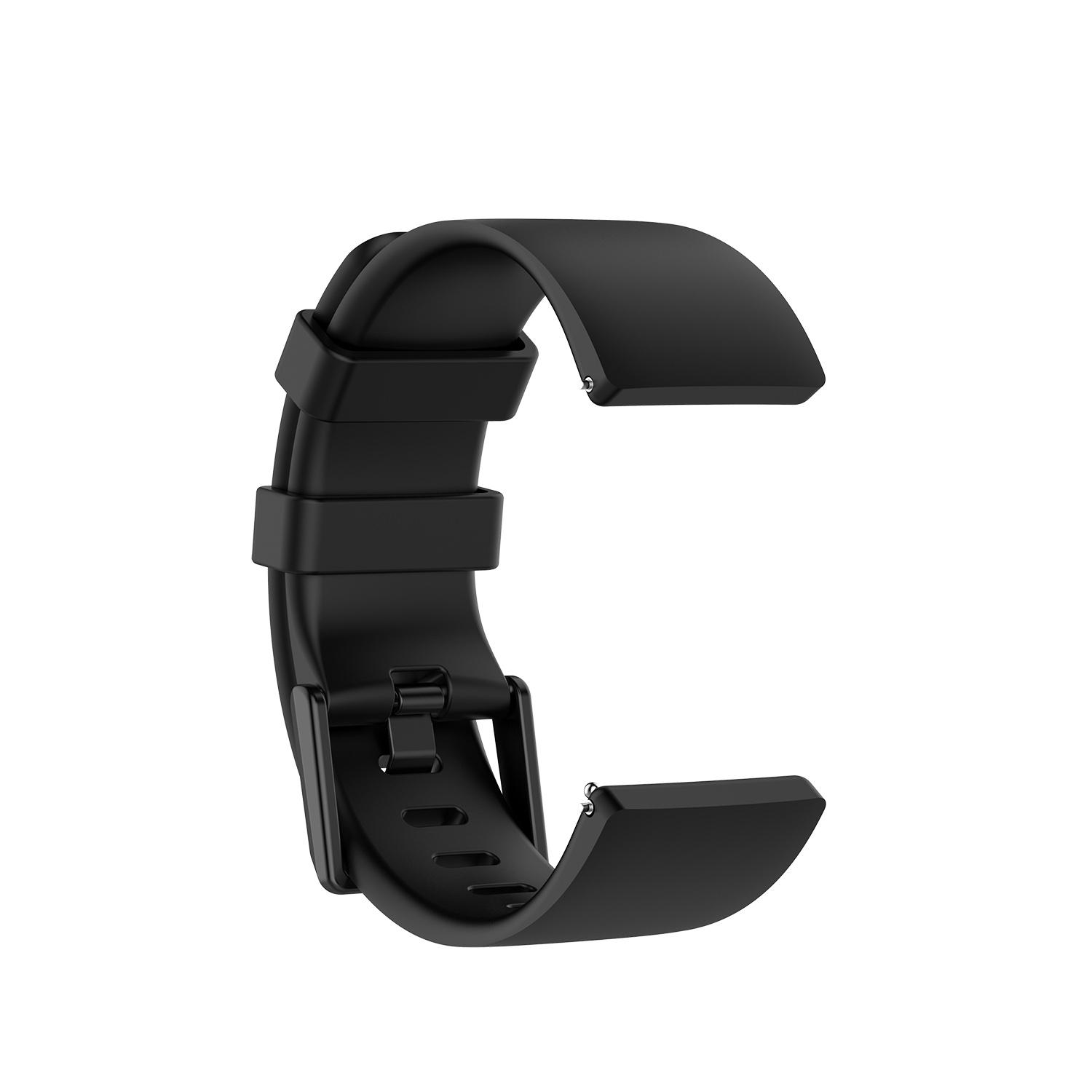 

Silicone Replacement Wrist Strap for Fitbit Versa 2/Versa Lite Black/Size: S