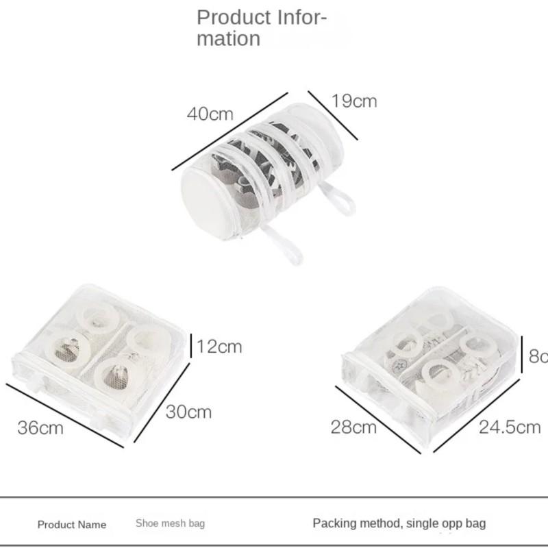 Shoes Laundry Bag Protective Organizer Net Dirty Canvas Storage Pouch Hangbag Sneakers Mesh Laundry Sleeve Slippers Washing Bag