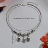 Style Dark Halloween Chain Necklace With Skeleton Head And Bat For Party Decor
