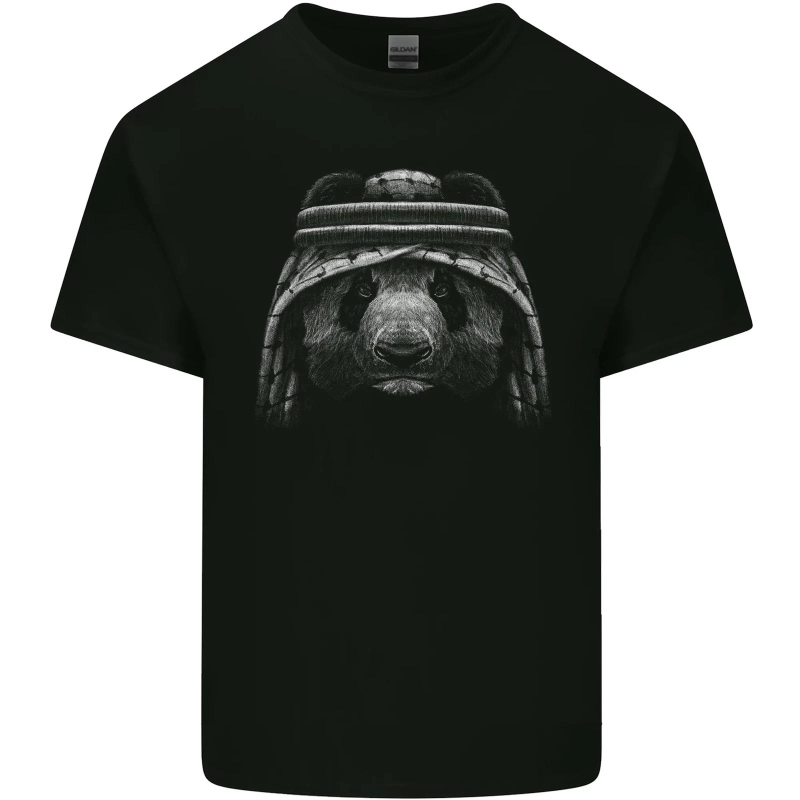 An Arab Panda Bear Kids T-Shirt Childrens S
