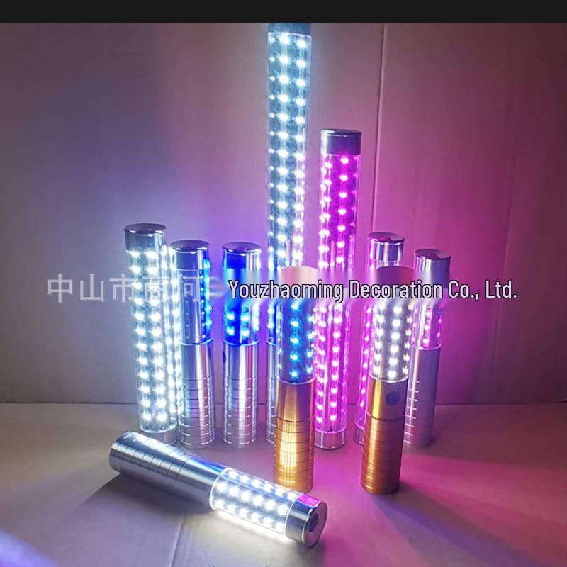 Rechargeable LED Strobe Stick for KTV & Parties - Handheld Flashing Light for Pouring Wine & Champagne Atmosphere.