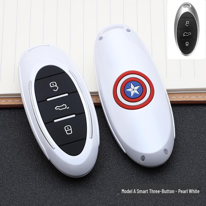 Bestune Marvel Car Key Cover: Stylish, Personalized Remote Case with Buckle Design