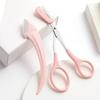 Eyebrow Trimmer Scissors with Comb Stainless Steel Non-Slip Precision Eyebrow Razor Men Women Brow Hair Removal Grooming Tool