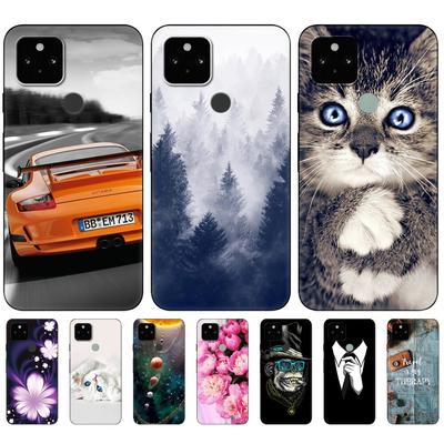 Para Funda Google Pixel 5 Cubierta Trasera de Teléfono Para Funda Google Pixel 5A 5G En Funda Google Pixel 5 XL 5G 4G Funda Pixel5 a 5XL funda tpu negra