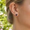 Yousheng 1 Pair Stud Earrings, Four-Claw Cubic Zirconia Sparkling Ear Studs, Women Earrings for Versatile Daily Wear Jewelry