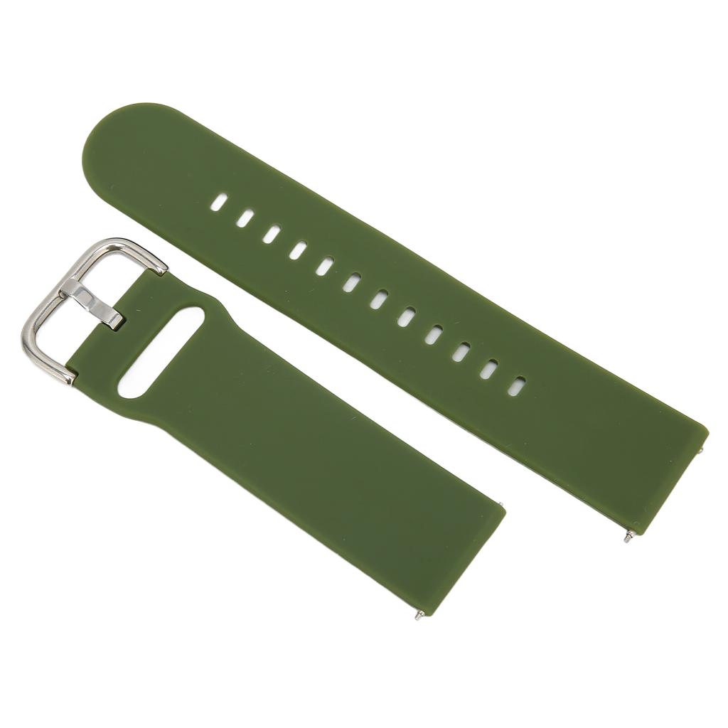 22mm Soft Silicone Quick Release Straps for Huawei Watch 3 GT 3 2 Adjustable Silicone WatchbandMilitary Green