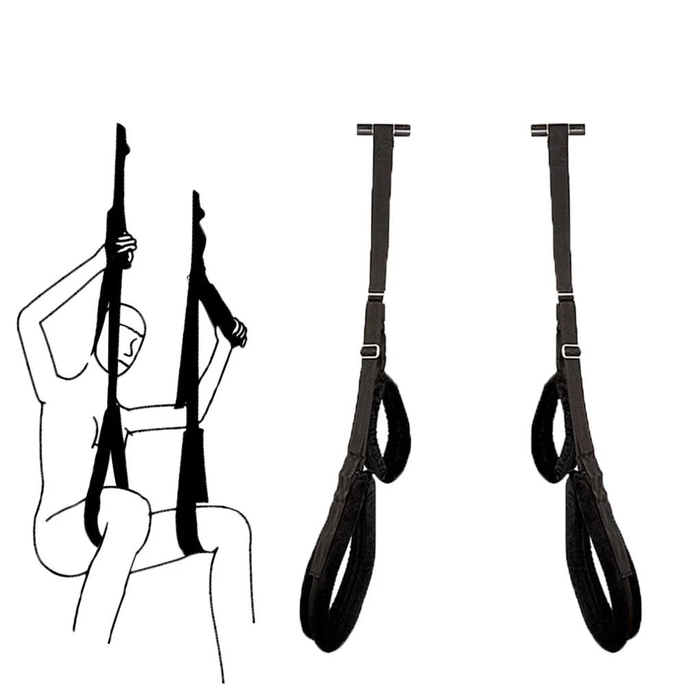 Upgraded Sex Swing Sex Furniture Fetish Bandage Adult Game Soft Seat And Leg Pad Hanging Erotic Swing Sex Toys for Couples Flirt