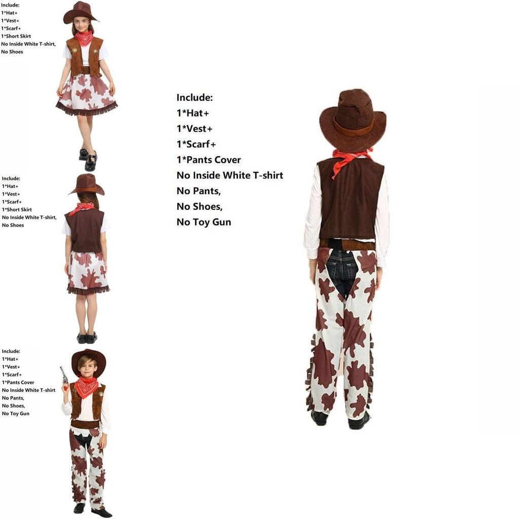 Cowboy Wild Western Rodeo Costume For Kids Featuring Comfortable And Stylish Outfit