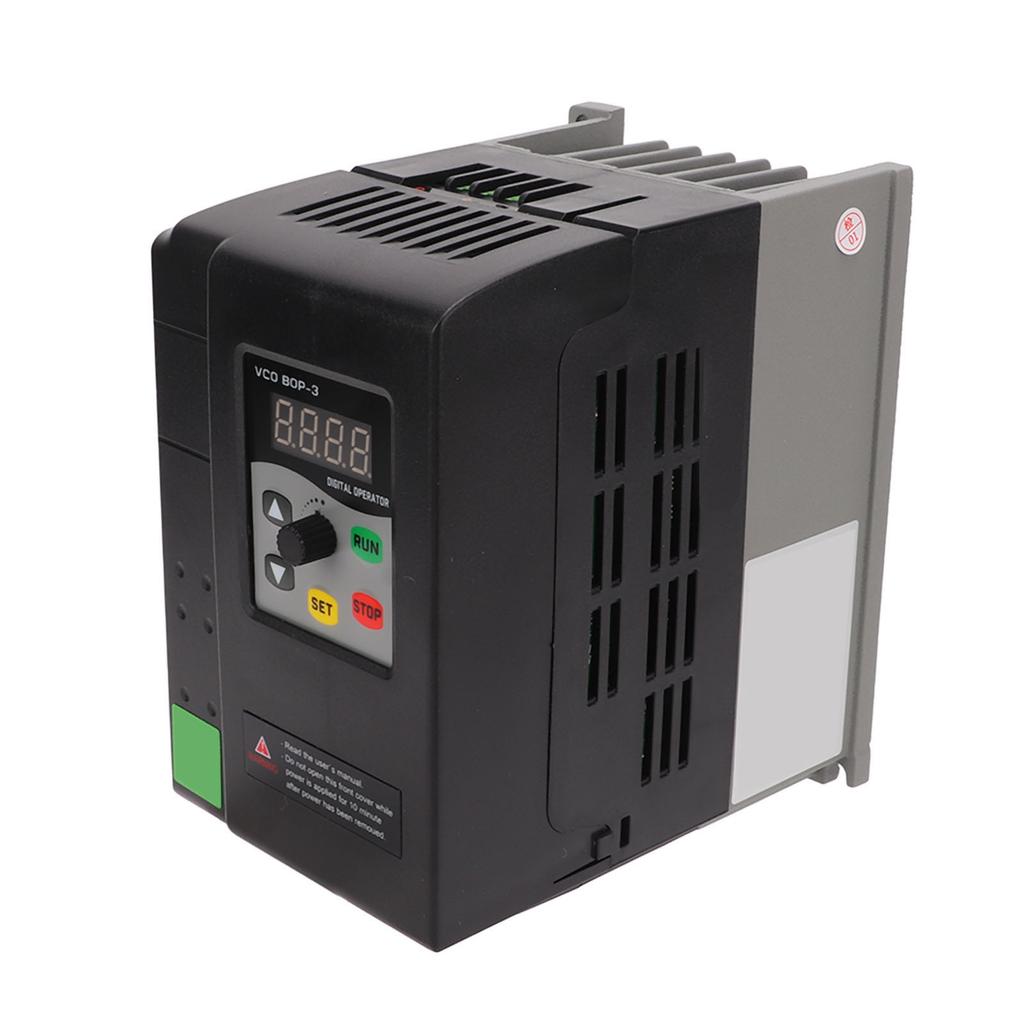Motor Variable Frequency Drive Digital Display Motor Frequency Converter 3 Phase 380‑440V Input 0‑440V Output
