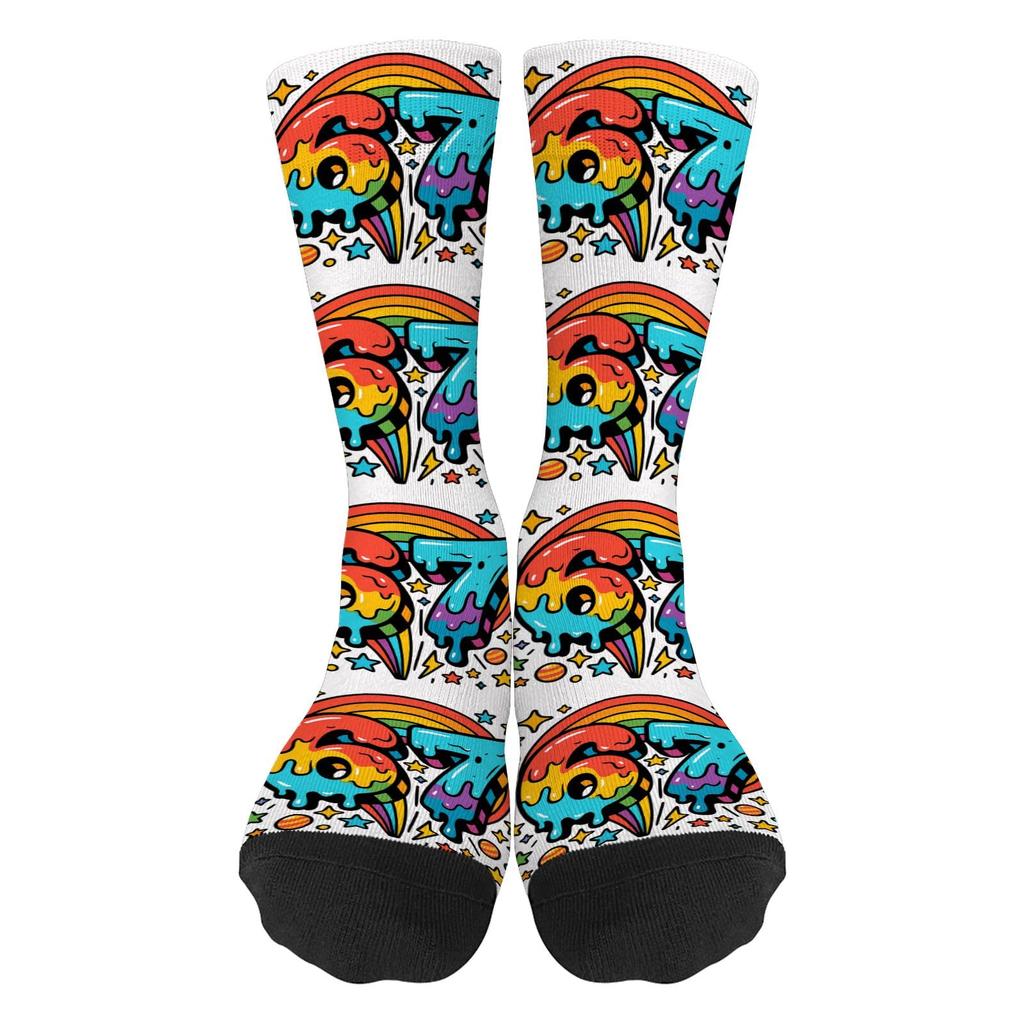 Modische, warme und interessante Socken mit sechs oder sieben Designs für Oma