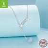 Design, Planet Opal Necklace S925 Sterling Silver Platinum Plated Necklace Women'S Versatile Premium Sense