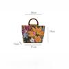 1 Stück Modische Bestickte Blumen Handtasche Outdoor Reise Lässig Tägliches Pendeln Tragetasche Stilvolle Dekorative Florale Handtasche