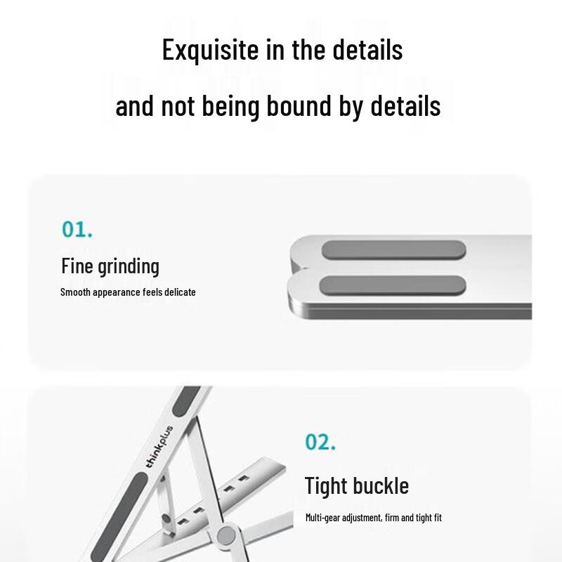 Lenovo ZJA3 Portable Aluminum Laptop Riser & Cooling Stand