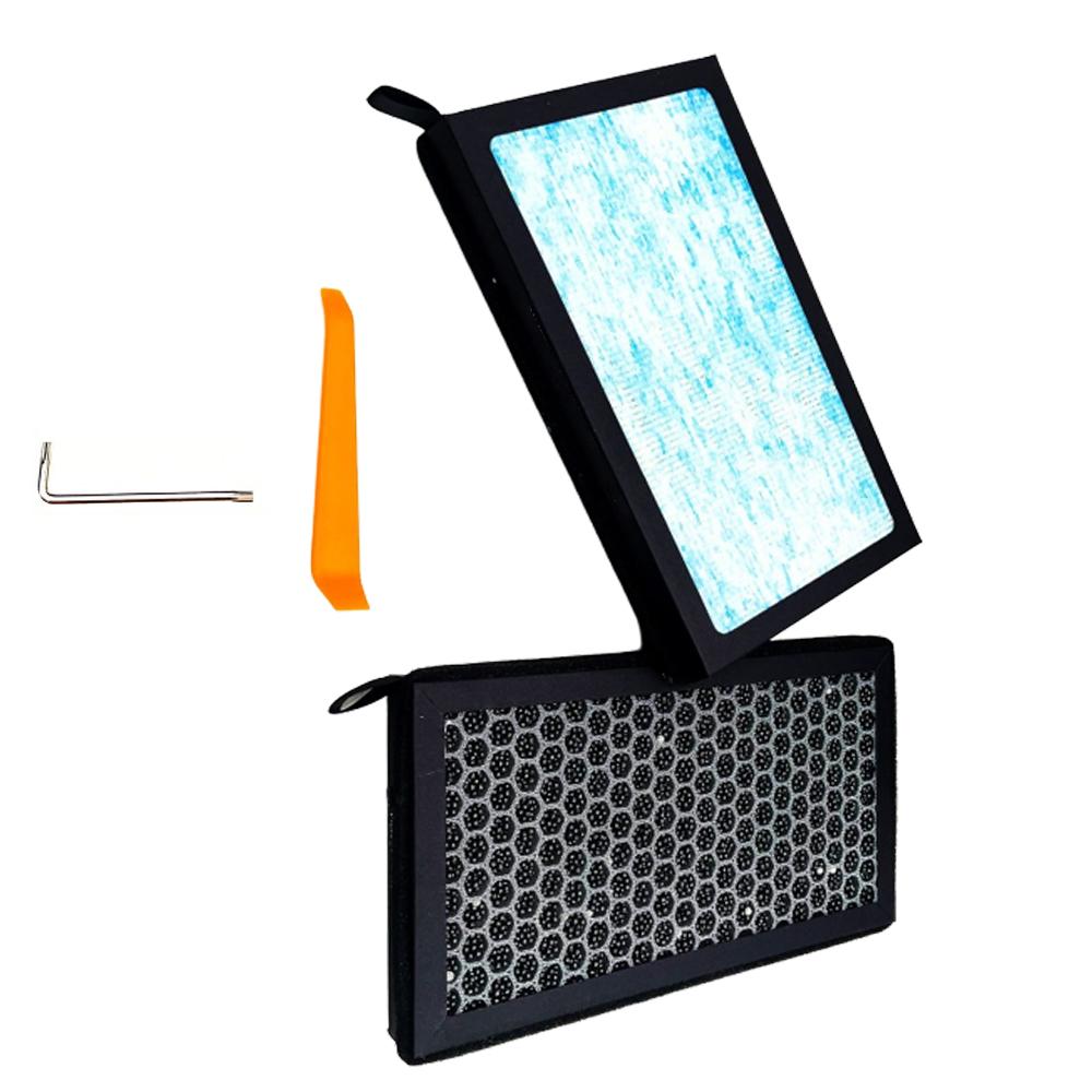 2pcs Cabin Air Filter Activated Carbon For Tesla Model 3 Model Y 2016-2024 Car Activated Carbon Cabin Air Conditioning Filter