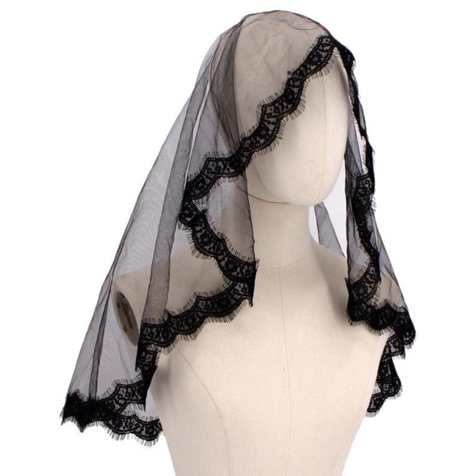 

Панк Черная Вуаль для Хэллоуина Косплей Костюма Вуаль для Тематических Вечеринок Свадебная Вуаль День Мертвых Костюм Головной Убор чёрный