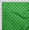 oneOone Georgette Viscose Green Fabric Geometric  Sewing Material Print Fabric By The Yard 42 Inch
