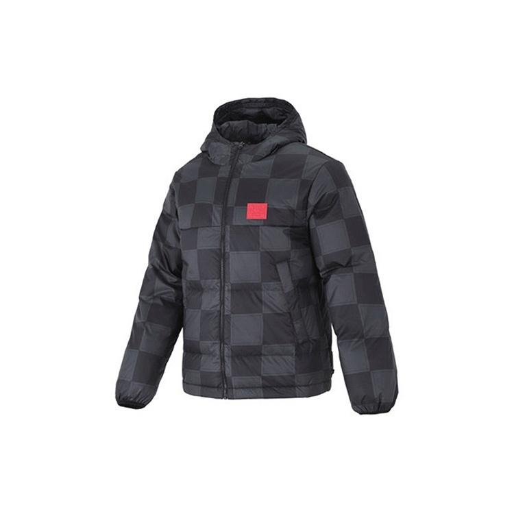 Men s Nike Lebron Grid Basketball Sports Stay Warm Hooded Down Jacket Black DA6718-010 L
