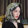 Spring and summer new double-layer double-sided satin silk scarf, hat, sunscreen headscarf, hat, streamer temperament, bag head hat, Feiling