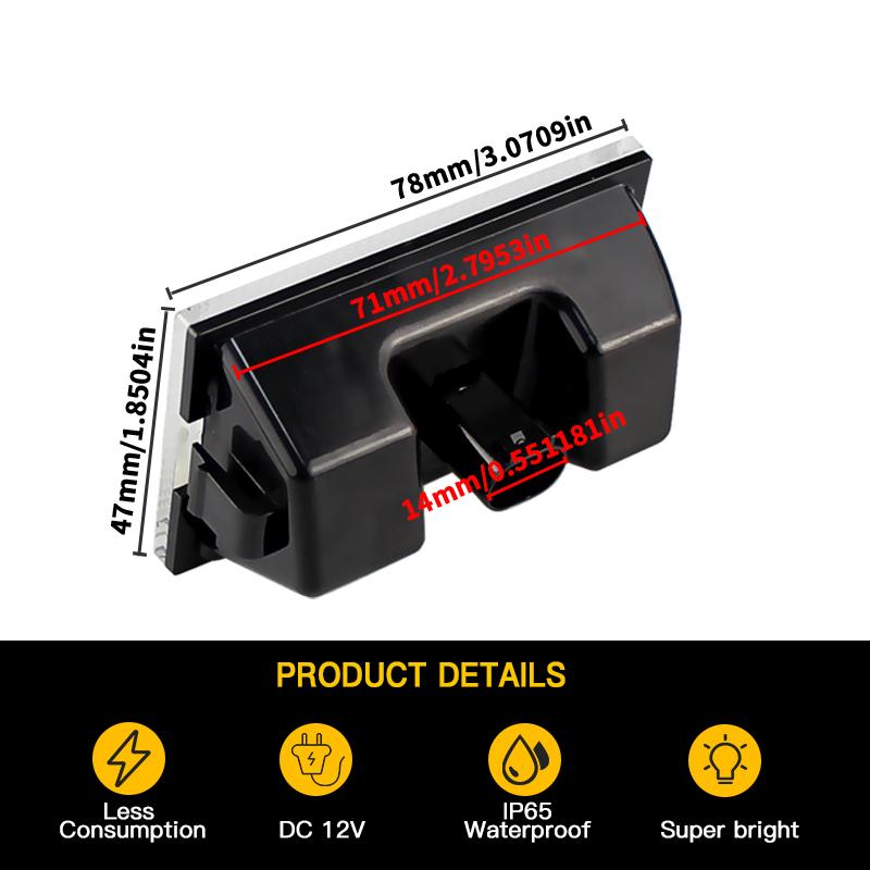 2PCS Bright White LED License Plate Light For Land Rover Discovery 3 4 Freelander 2/LR2 L359 Range Rover Sport L320 L319