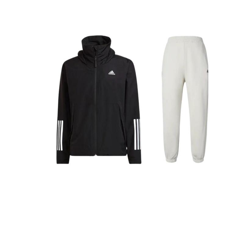 

Adidas Bsc 3-полосатый комплект из непромокаемой куртки и брюк, унисекс, куртка и брюки IV7602+-H65773