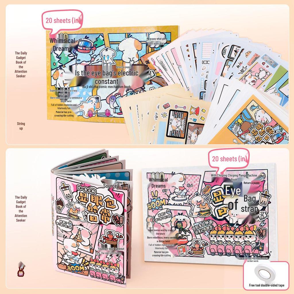June 1st Children's Day Gift: 3D Advanced Magnetic Quiet Book for Girls with Stickers