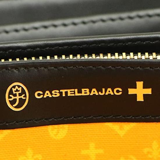 Castelbajac Round Zip Long Wallet with Coin Purse, Germain, 063615, Black