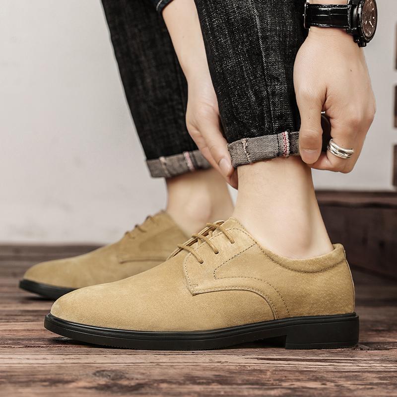 Fashion Men Dress Shoes lace up oxfords Fashion Leather Shoes round toe High Quality Business Shoe Formal Party shoes men footwear