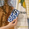 Blue Eye Dot Phone Case for IPhone 16 15 14 13 12 11 X XS XR XSMAX 7 8 Pro Max Plus Double-layer Back Cover