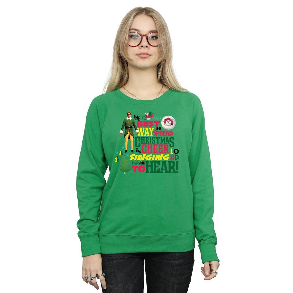Elf Weihnachts-Cheer-Sweatshirt für Damen/Damen