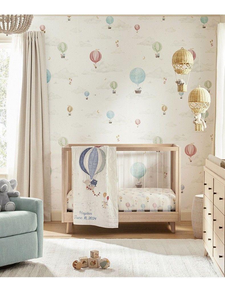 Nordic Children's Room Preschool Photography Agency Home Decor Items Hand-woven Rattan Hot Air Balloon Wall Hanging Accessories