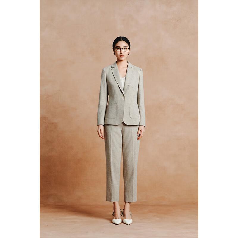 Gejin Women's Casual Spring Autumn Straight Wide-Leg Trousers