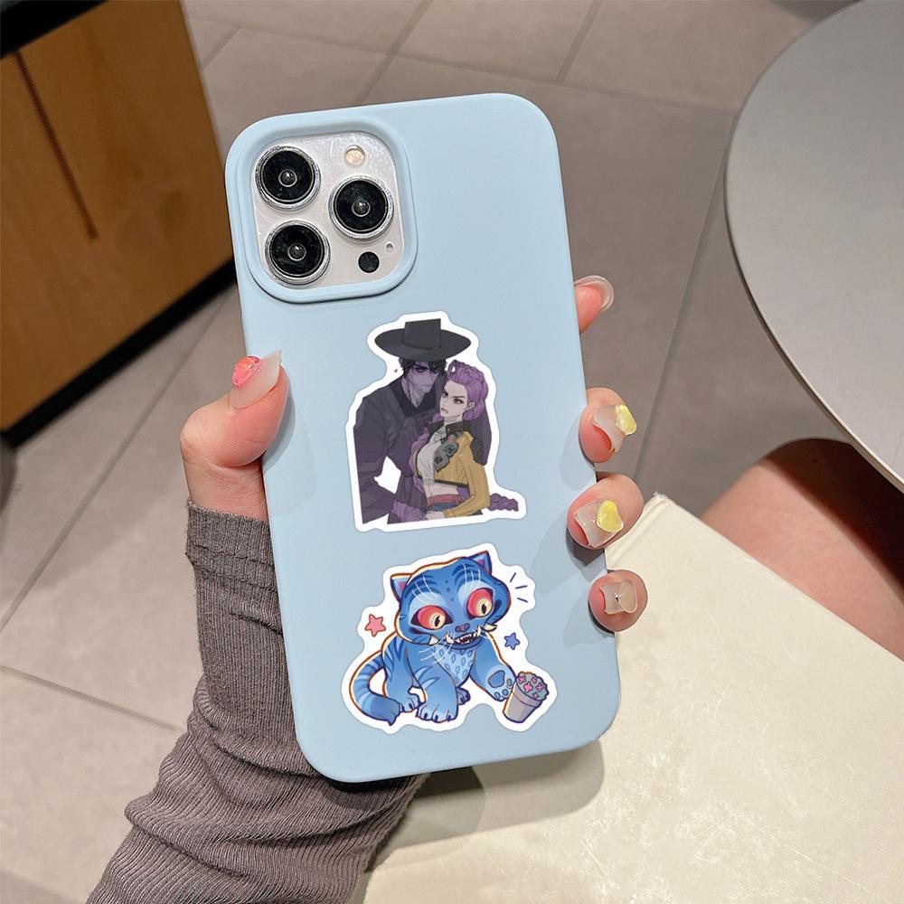 55Pcs KPop Demon Hunters Stickers Derpy Tiger Decals For Phone Laptop Suitcase Notebook Skateboard Waterproof Sticker