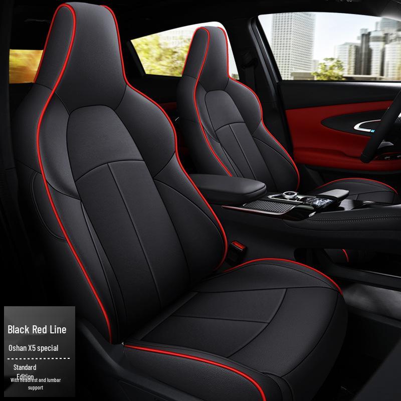 Oshan X5 Four Seasons Universal Leather Seat Cushion - Full Surround for Five Seats