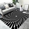 3D Vortex Illusion Door Mat Washable Non-Slip Living Room Sofa Chairs Area Mat Kitchen Doormat Area Rug